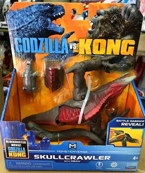 Godzilla and Kong monster figures